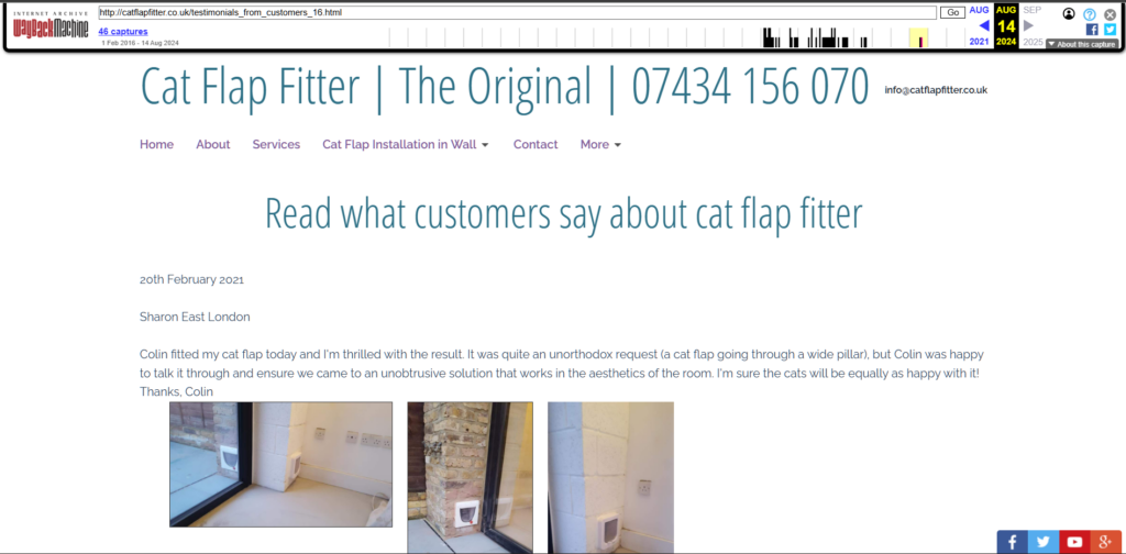 Clean header in light blue describing what customers think about my service 2024